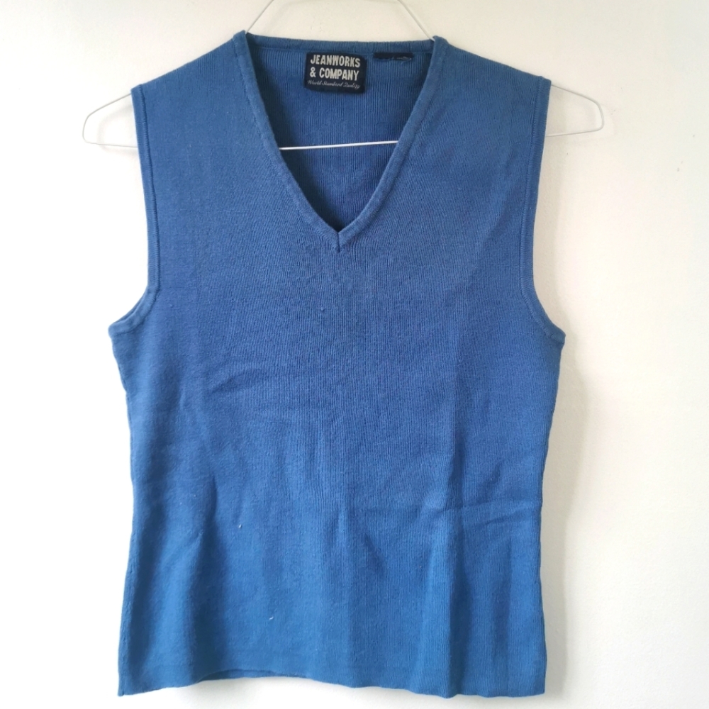 💜3/$15 5/$20 7/$25💜Womens sz md Jeansworks sweater vest - Picture 1 of 2